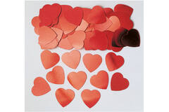 Confetti Jumbo Hearts Red Metallic Foil 14 g