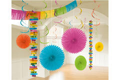 Decoration Kit Multi Colour Paper / Foil 18 Parts 274 cm / 213 cm / 20.3 - 55.8 cm