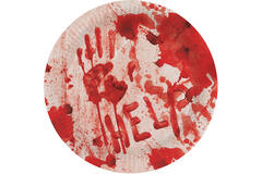8 Plates Bloody Good Time Round Paper 23 cm