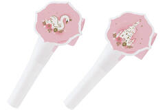 8 Blowouts Princess for a Day Plastic / Paper 30 cm