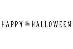 Letter Banner Happy Halloween Paper 180 x 15 cm