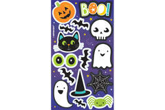 4 Halloween Sticker Sheets Paper