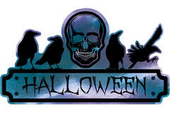 Direction Sign Halloween Party Plastic