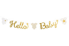Letter Banner Hello Baby Paper Length 160 cm