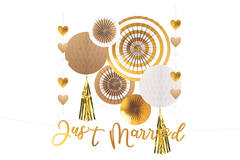 Decoration Kit Wedding Paper 9 Parts 365 cm / 40.6 cm / 91 cm / 30.4 cm