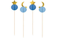 10 Picks Eid Ramadan Honeycombs Wood 17 cm