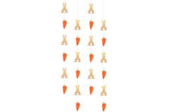 4 String Decorations Easter Bunny Paper 130 cm