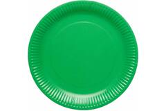 8 Plates Evergreen Round Paper 23cm