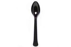 Spoons Plastic Charcoal 24 Pieces
