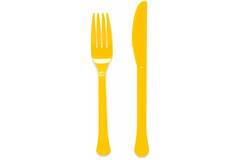 Cutlery Plastic Buttercup 24 Pieces
