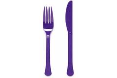 Cutlery Plastic Grape 24 Pieces