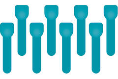 8 Ice Cream Spoons Surf Party Paper 9,5 cm