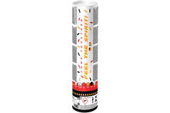 Confetti Cannon paper rectangular black/red/yellow