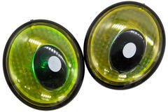 2 LED Light up Pumpkin Eyes Color Changing for Pumpkin Carving Assorted 3 Designs