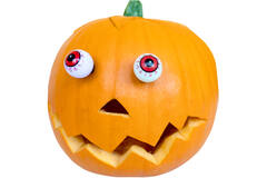 2 LED Light up Pumpkin Eyes Color Changing for Pumpkin Carving Assorted 3 Designs