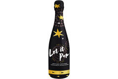 Confetti Bottle Gold Star Foil 32cm