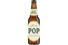 Confetti Popper Beer Bottle Gold Rectangular Foil 23cm