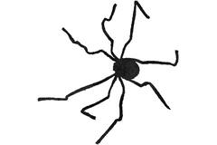 Animatronic Walking Spider 1.2 m x 90 cm x 25 cm