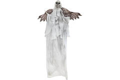 Animatronic Hanging Evil Angel Skeleton with Wings 54 cm x 50 cm x 1.8 m