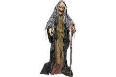 Animatronic Standing Witch with Cane 43 cm x 40 cm x 1.6 m