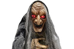 Animatronic Standing Witch with Cane 43 cm x 40 cm x 1.6 m