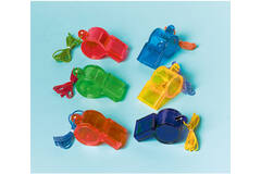 12 Sport Whistles Plastic 4.6 x 2.4 cm
