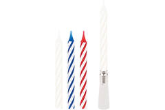 4 Spiral Candles with Music Height 12 cm