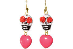 Costume Accessory Earrings Day of the Dead