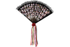 Costume Accessory Fan Day of the Dead 24 x 42 cm