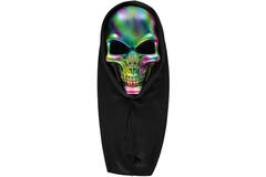 Mask Electroplate Skull Hood One size