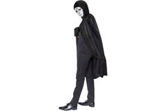 Costume Accessory Black Hooded Cape One size