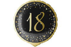 Standard Holographic Starlight Birthday 18 Foil Balloon C55 Packaged 45 cm