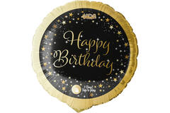 Singing Balloon Happy Birthday to You Foil Balloon dark design H80 packaged 71 x 71 cm