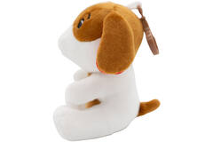 2-in-1 plush toy balloon weight dog with hook, 11cm, 90g