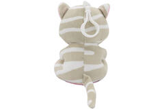 2-in-1 plush toy balloon weight cat with hook, 11cm, 90g