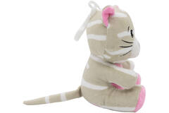 2-in-1 plush toy balloon weight cat with hook, 11cm, 90g