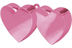 Balloon Weight Double Heart Pink 142 g/5 oz
