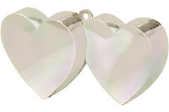 Balloon Weight Double Heart Iridescent 142 g / 5 oz
