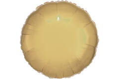 Standard Metallic White Gold Round Foil Balloon C16 Packaged 43 cm