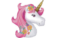 Large Shape Magical Unicorn Foil Balloon H70 Packaged 74 cm x 76 cm