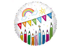 Standard School Start Foil Balloon C40 Packaged 43 cm