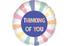 Standard Thinking Of You Pastel Foil Balloon C40 Packaged 43 cm