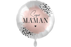 Standard Super Maman Foil Balloon round C40 packaged 43cm