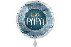 Standard Super Papa Foil Balloon round C40 packaged 43cm