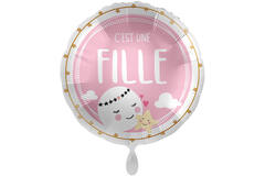 Standard C'est une fille Foil Balloon round C40 packaged 43cm