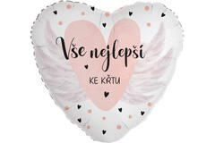 Standard Heart - Navzdy a Vzdy - CZE Foil Balloon RP40 Packaged 45 cm