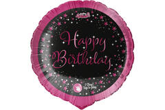 Singing Balloon Starlight Birthday Pink Happy Birthday Foli Balloon H80 Packaged 71 cm