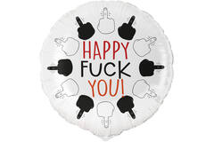 Standard - Happy Fuck You - ENG Foil Balloon RP40 Packaged