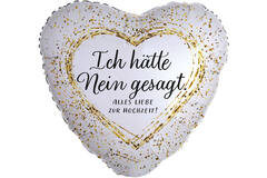 Standard Heart - Ich hätte nein gesagt - GER Foil Balloon RP40 Packaged 45 cm