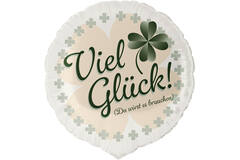 Standard - Viel Glück, Du wirst es brauchen - GER Foil Balloon Packaged 45 cm